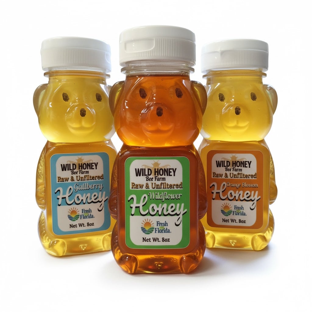 Taste the Wild – Florida Honey Bear Trio (Wildflower, Gallberry